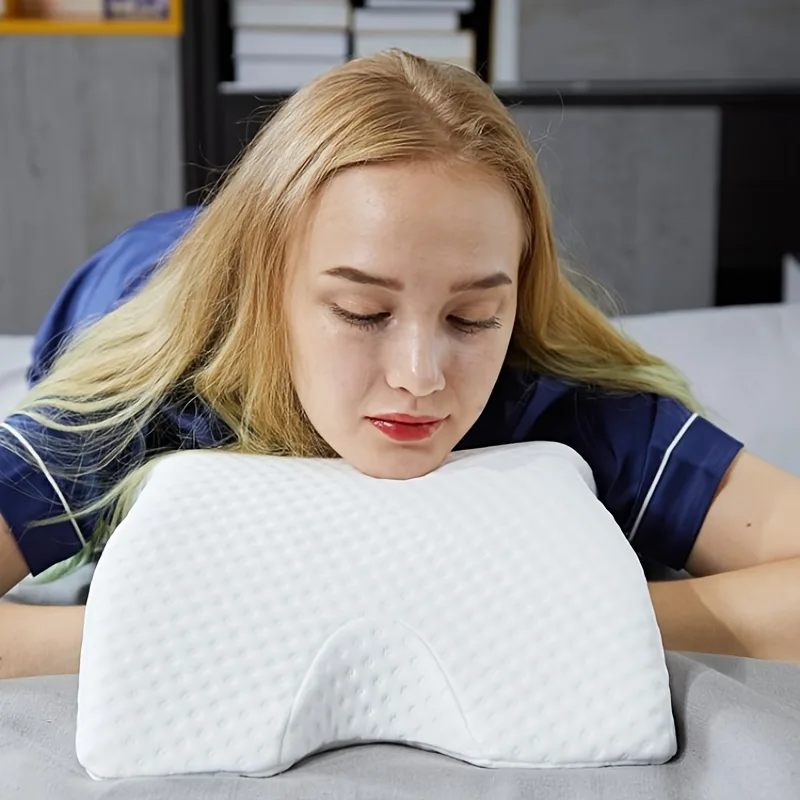1pc Couple Pillow – Provides Comfort & Support With Memory Foam – Perfect For Travel & Cuddling